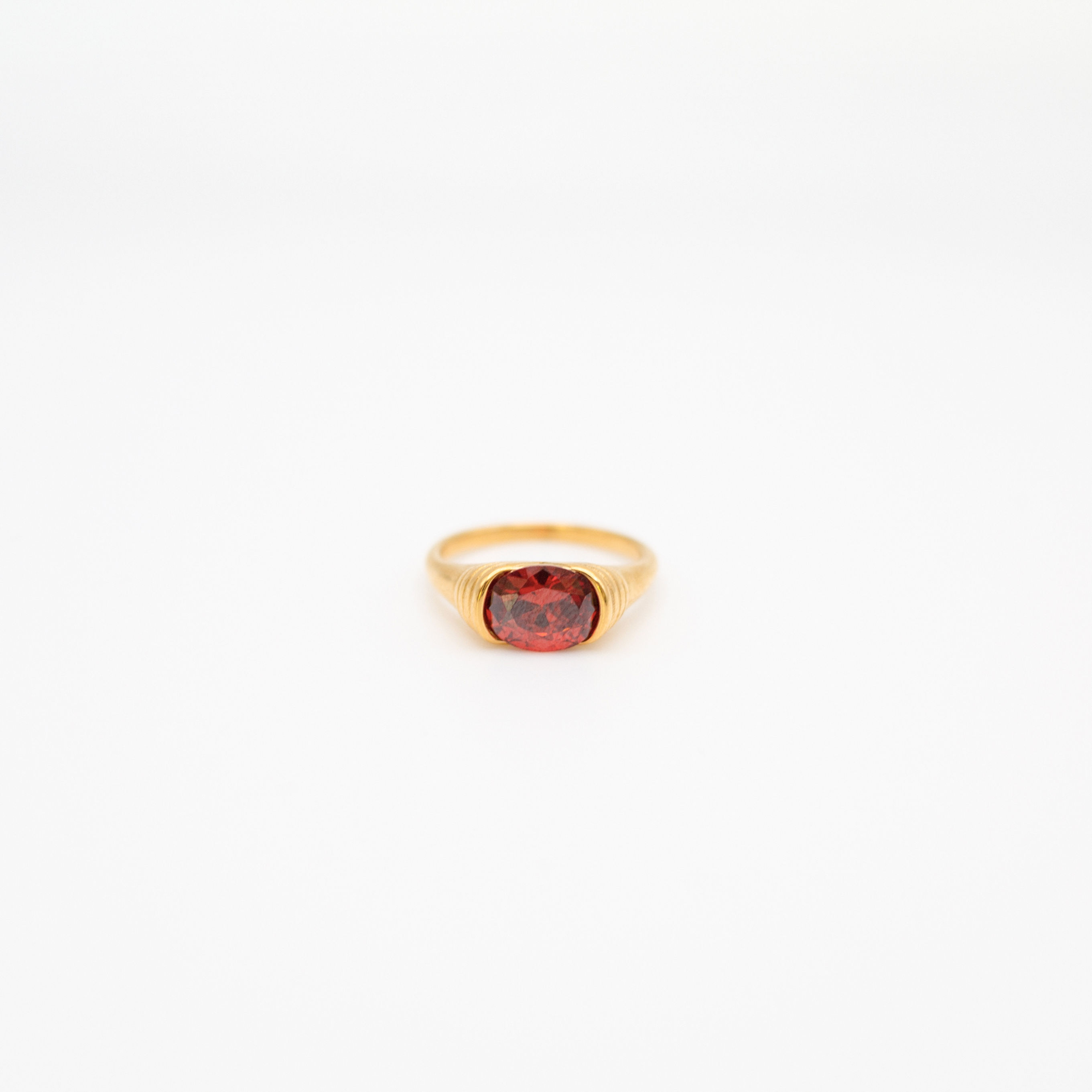 Garnet Signet Ring
