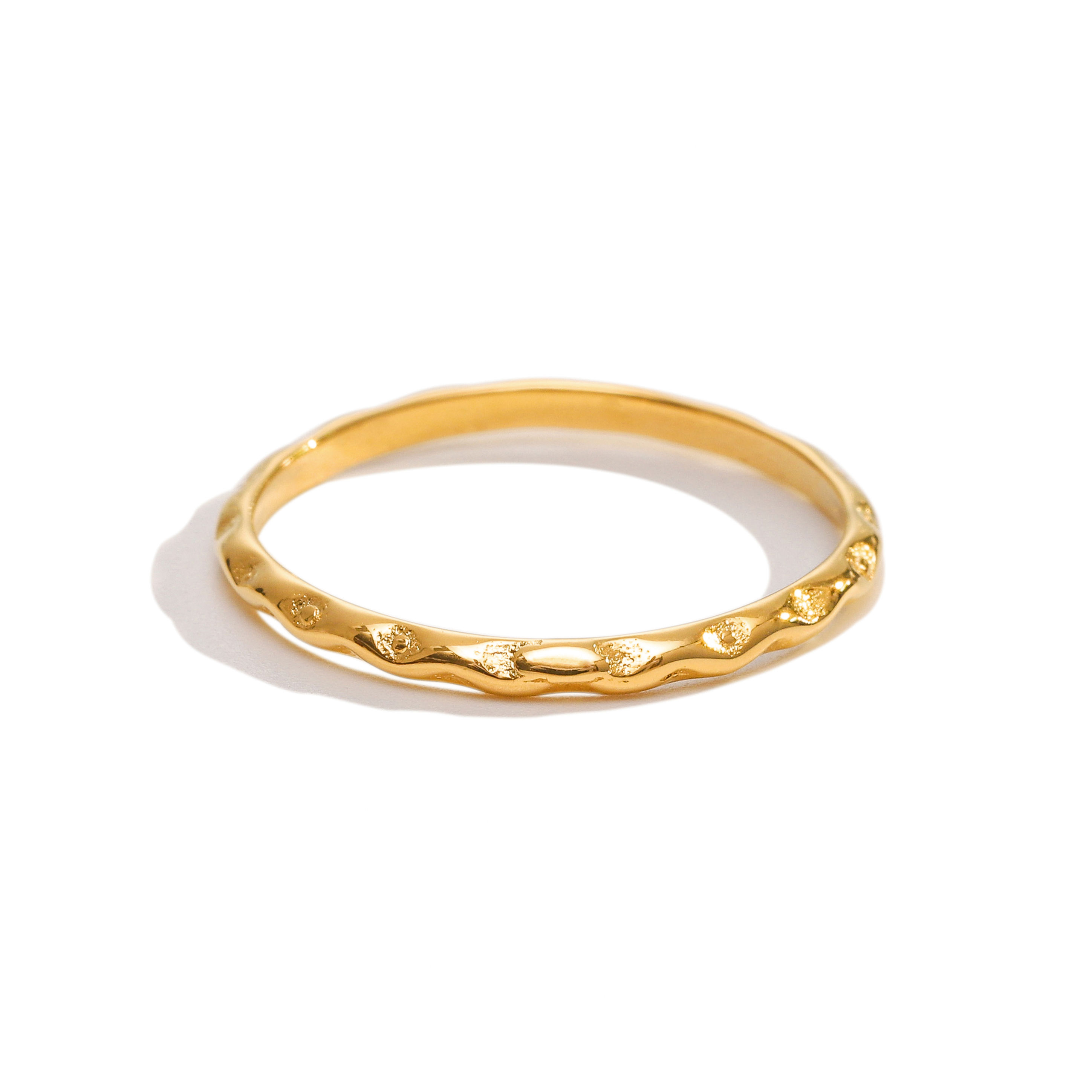 Thin Moon Surface Ring