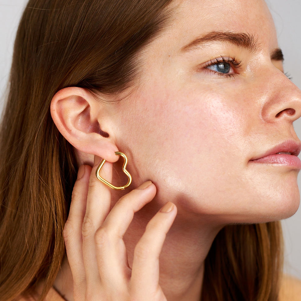 Thumbnail: Round Heart Hoops