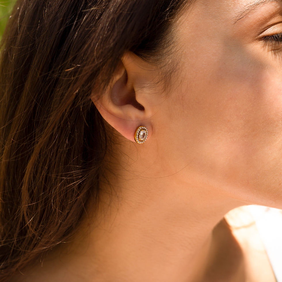 Thumbnail: Pearl Gem Round Studs