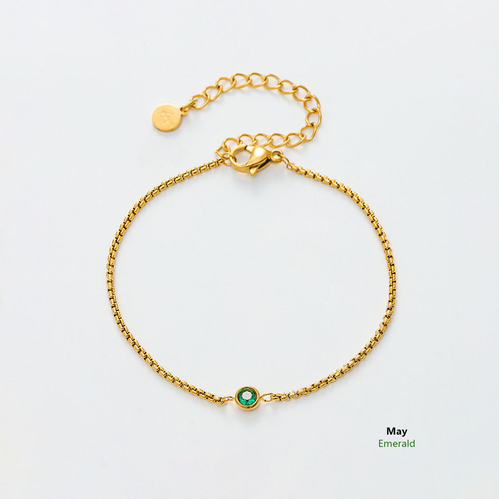 Thumbnail: Gold Birthstone Bracelet