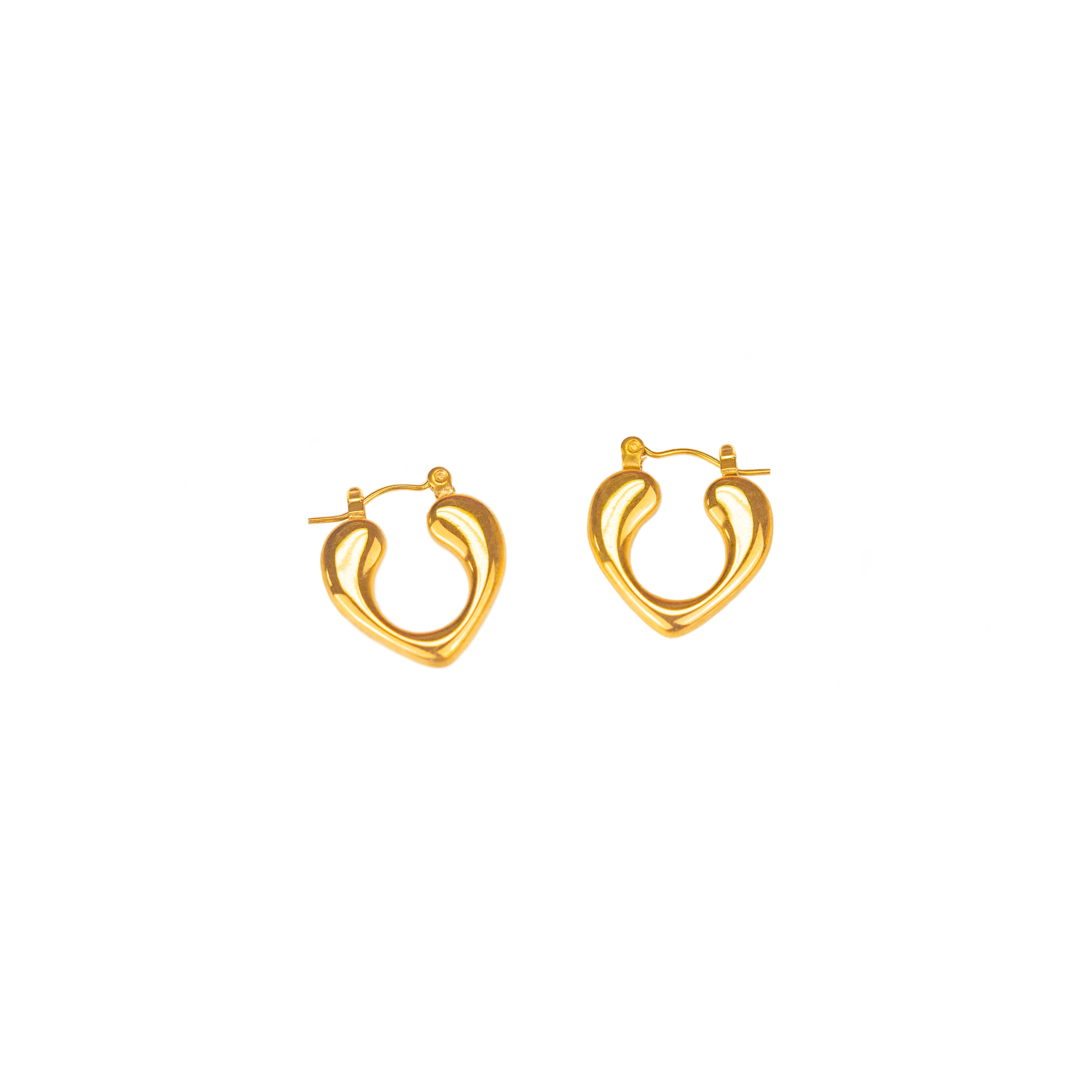 Heart Framed Hoops