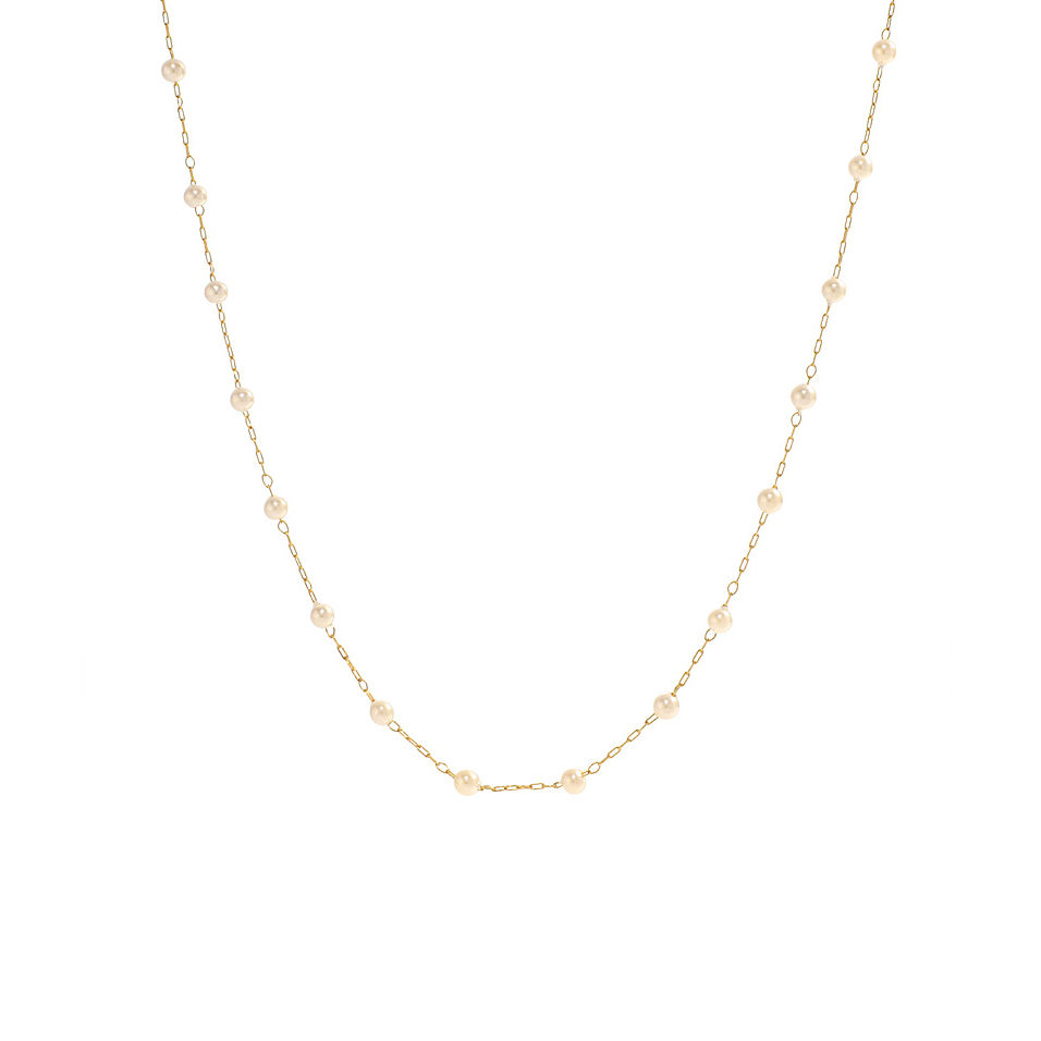 Thumbnail: Everyday Pearl Chain Necklace