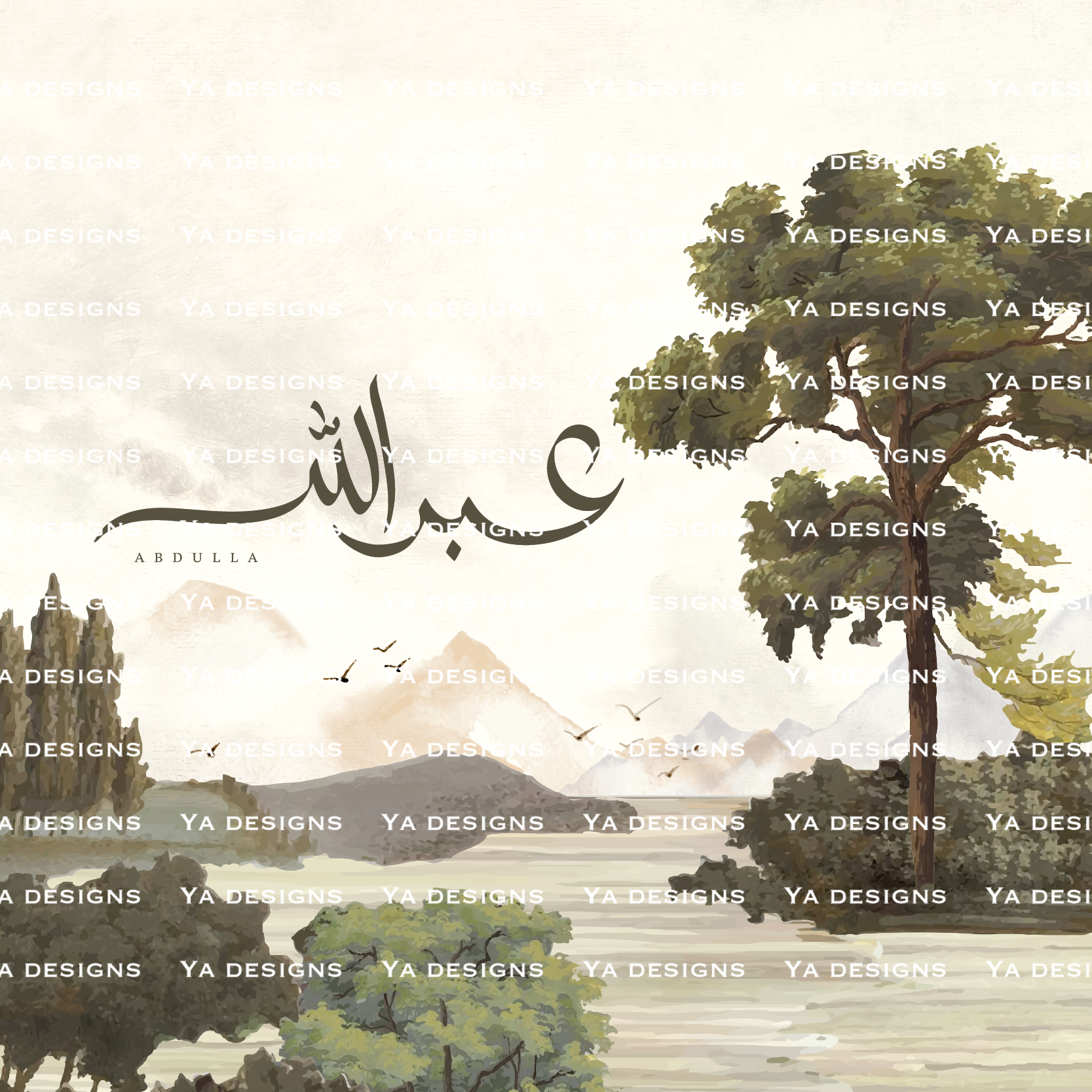 Lake View And Landscape Theme