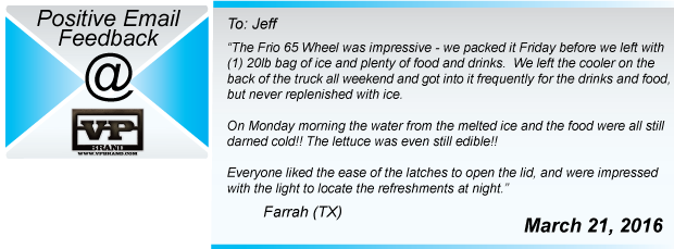 Frio Cooler Testimonial