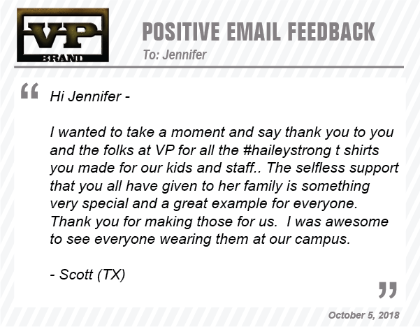 We're Glad to Help!