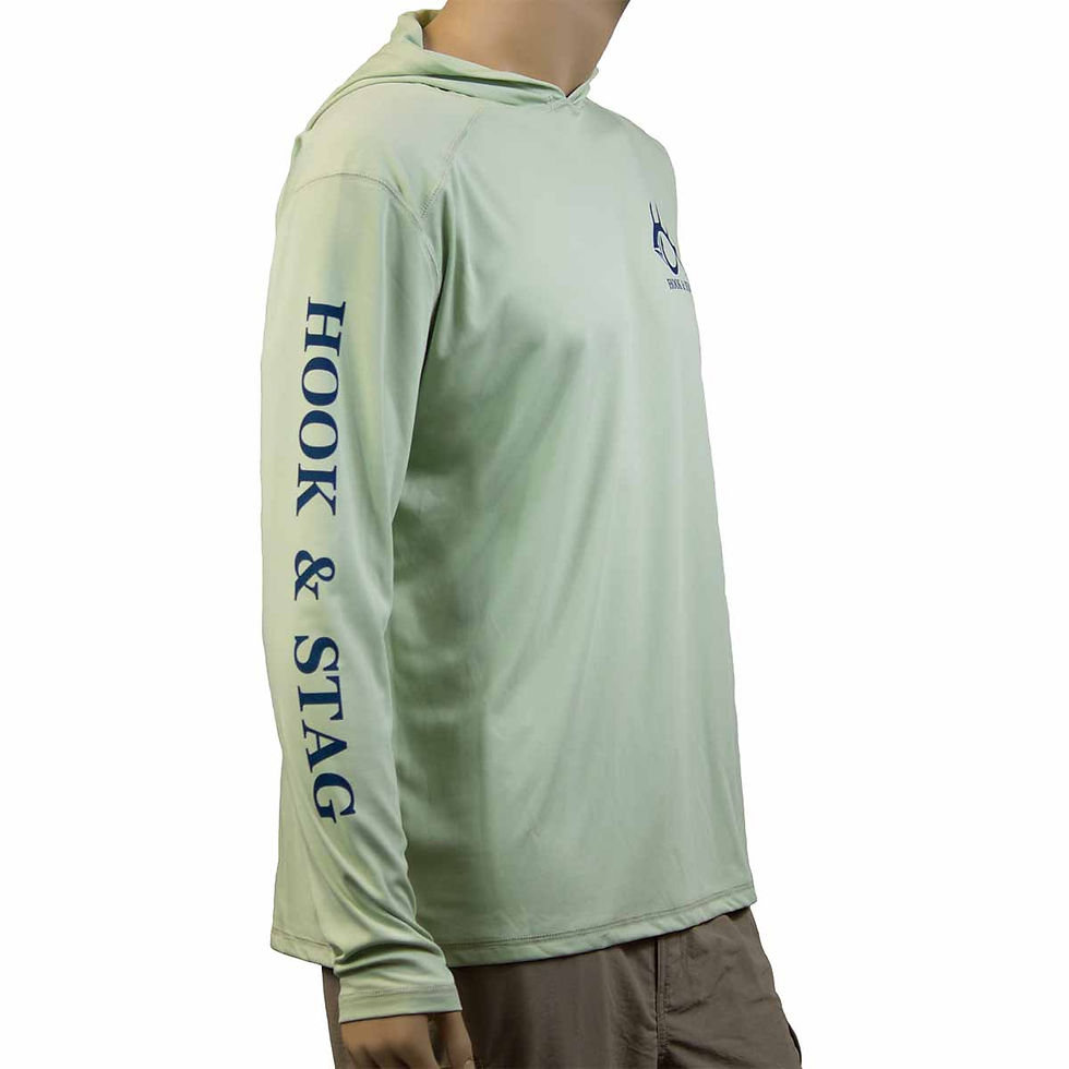 Thumbnail: Long Sleeve Hoodie, Fishing, Sage, Hook and Stag, Hook & Stag, Hunting, 50+ UPF, Outdoors