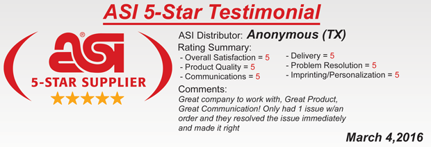 ASI 5-Star Rating!