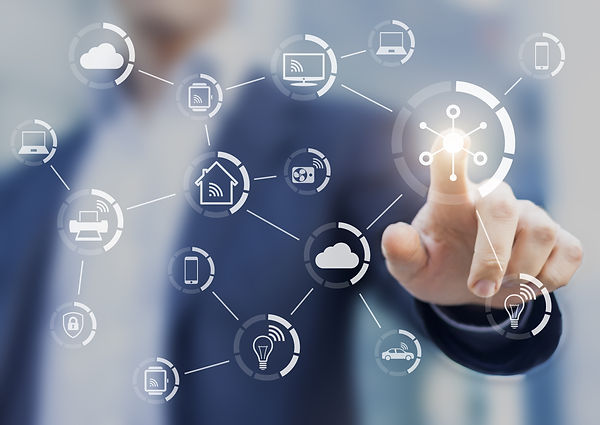 Internet of things (IOT) concept with a