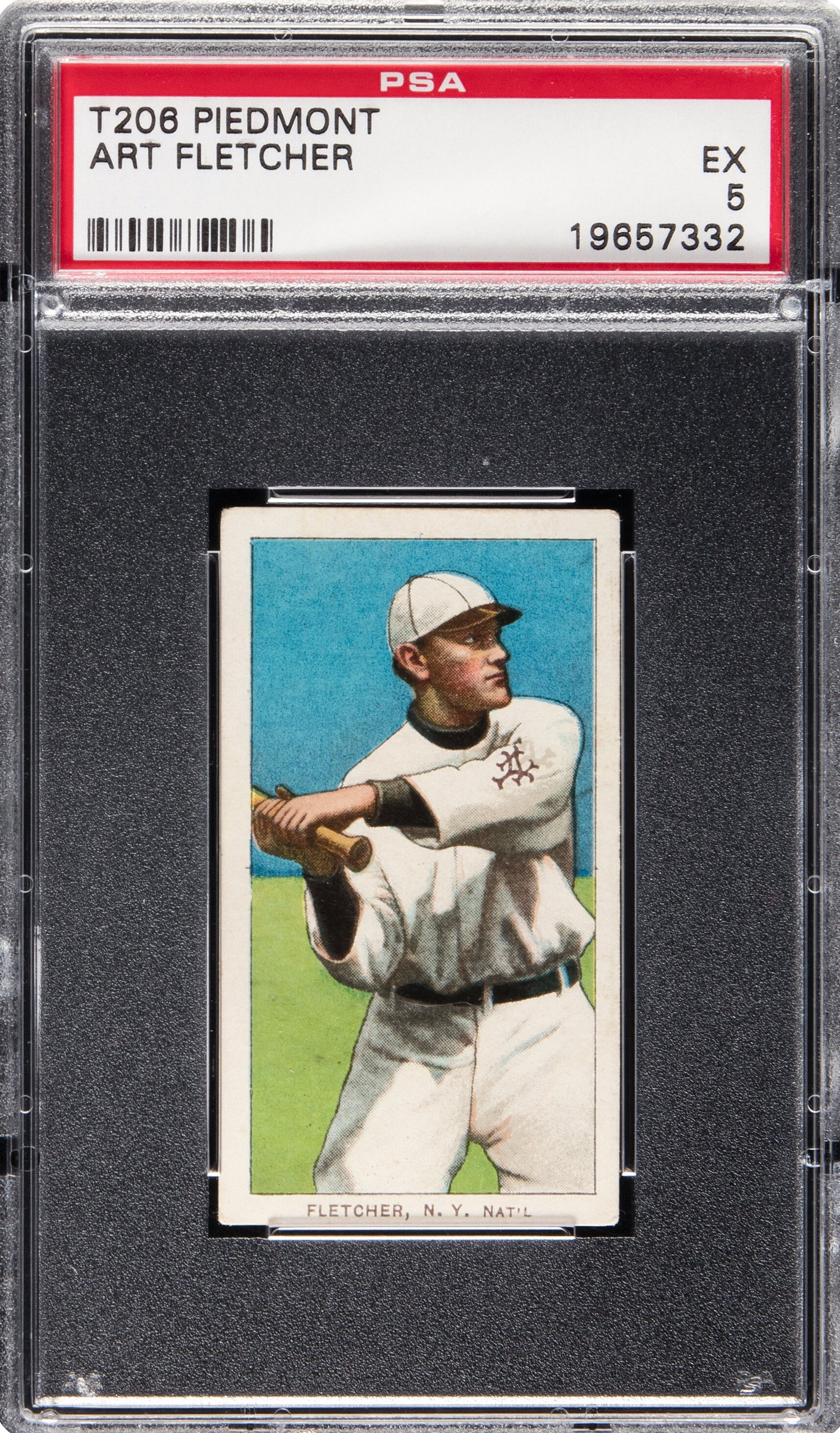 1909 T206 Piedmont Art Fletcher PSA 5