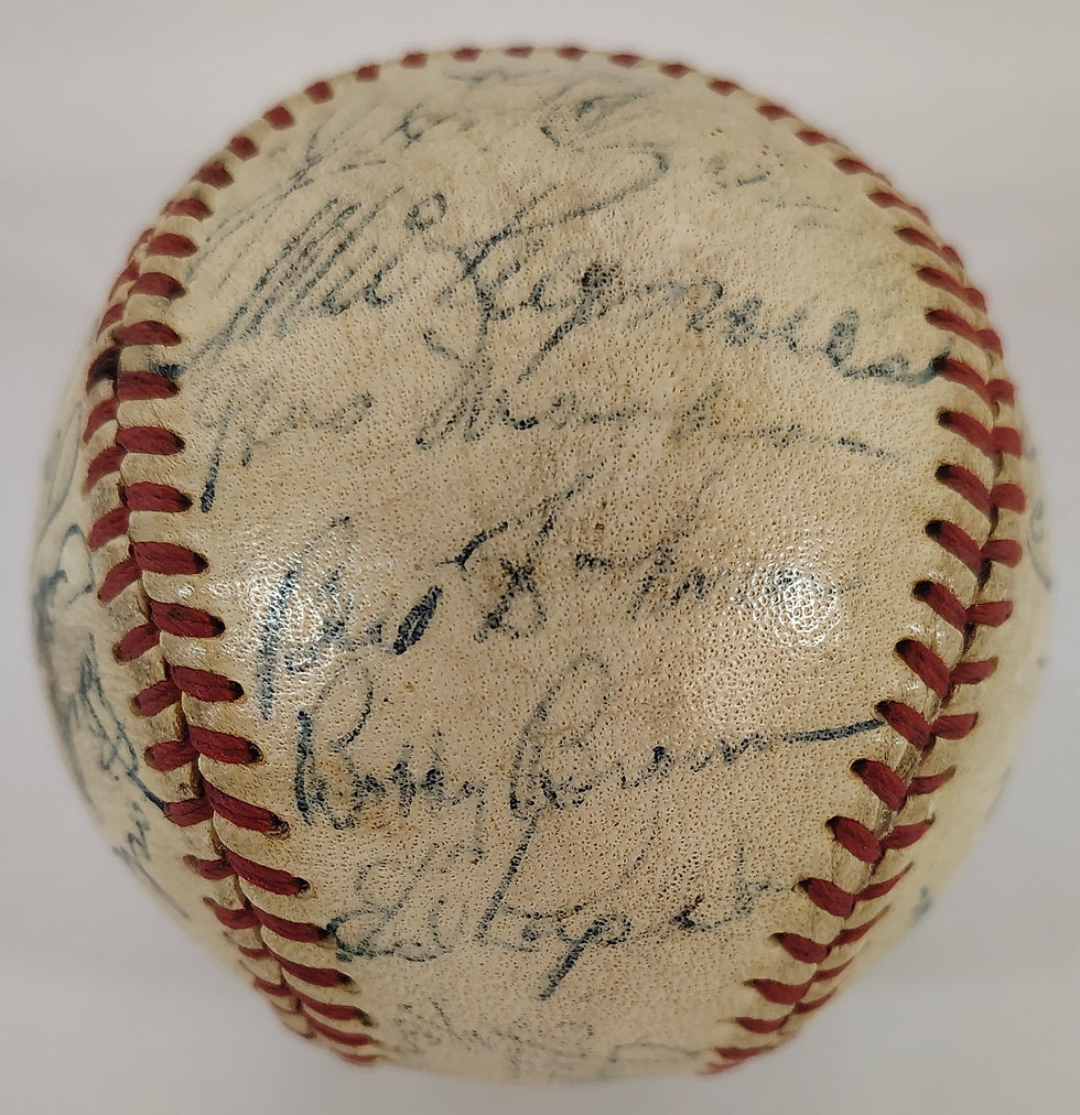 Thumbnail: 1949 Yankees Phillies Team Signed Baseball PSA