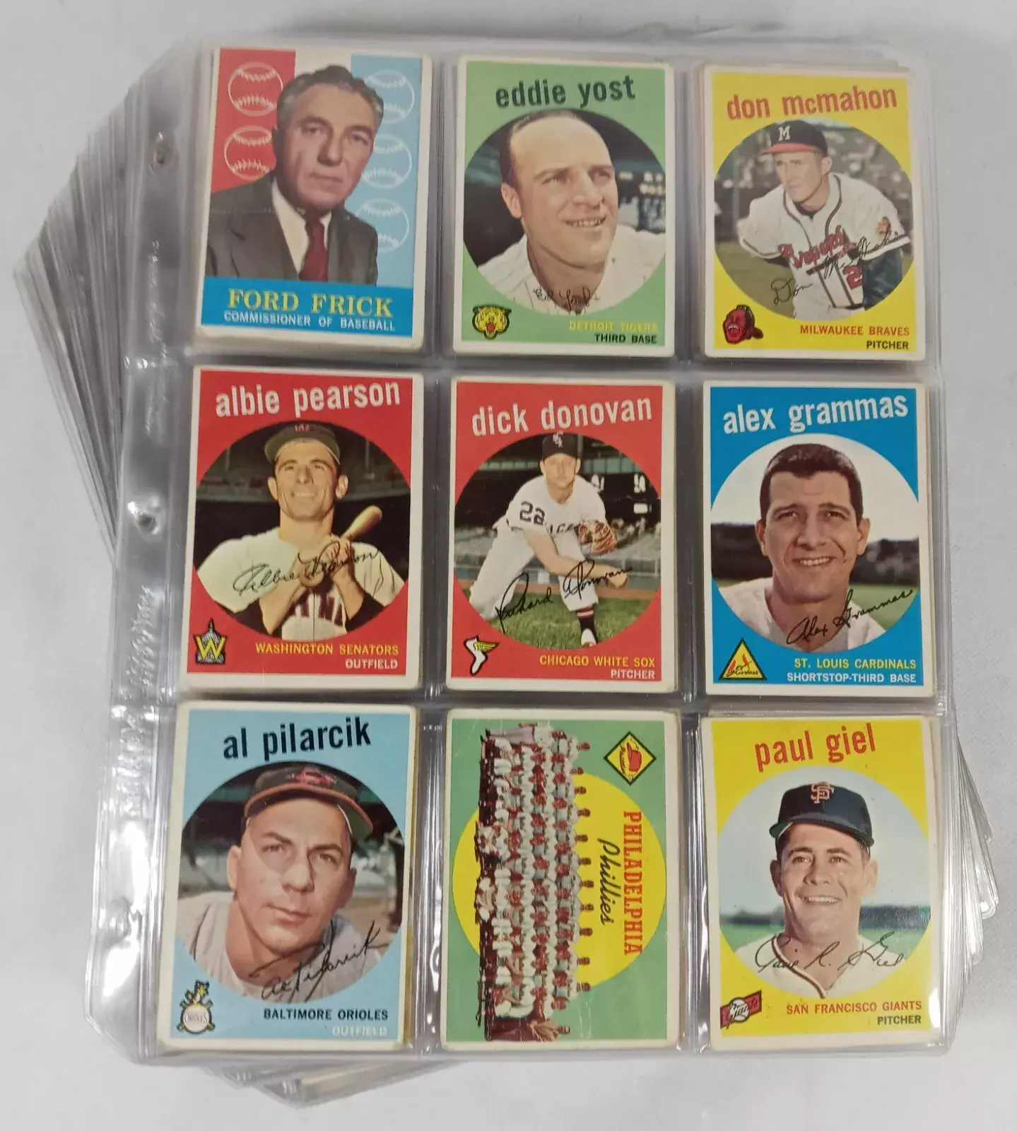 1959 Topps Near Complete Set 545/572