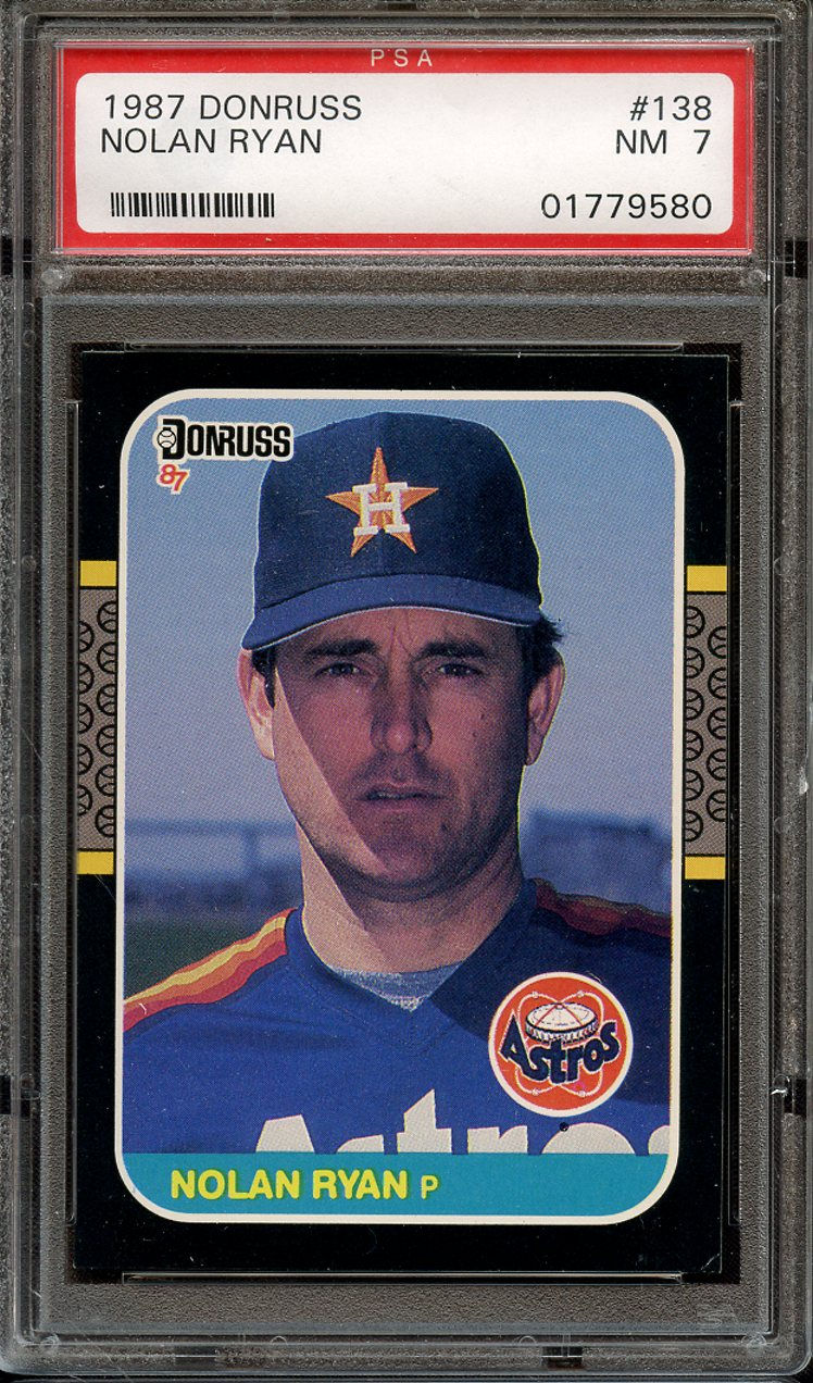 1987 Donruss 138 Nolan Ryan PSA 7