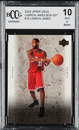 2003 Upper Deck 16 Lebron James RC BCCG 10