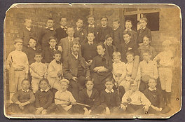 1800s Derby England School Cricket Team Cabinet Photo Card