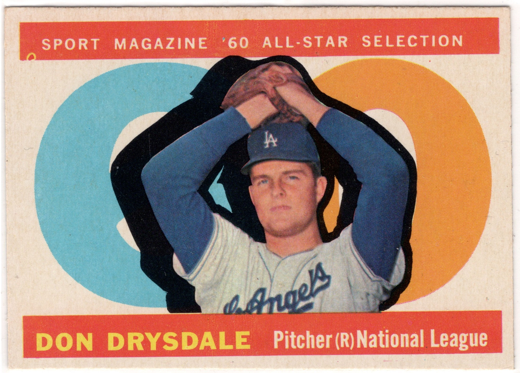 1960 Topps 570 Don Drysdale All-Star