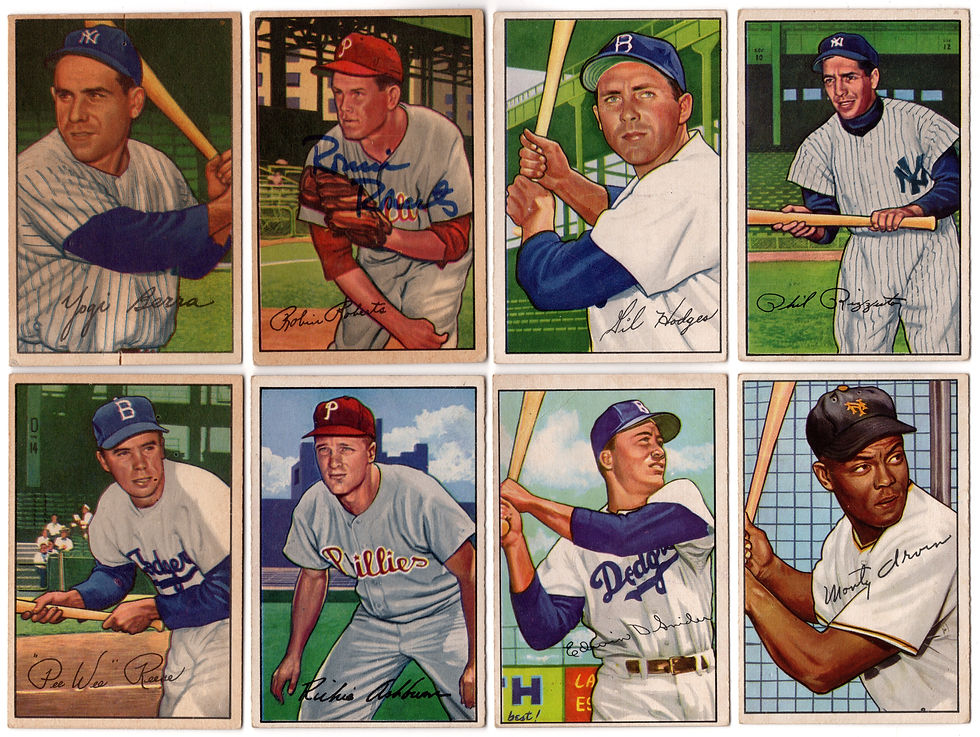 Thumbnail: 1952 Bowman Near Set 224/252