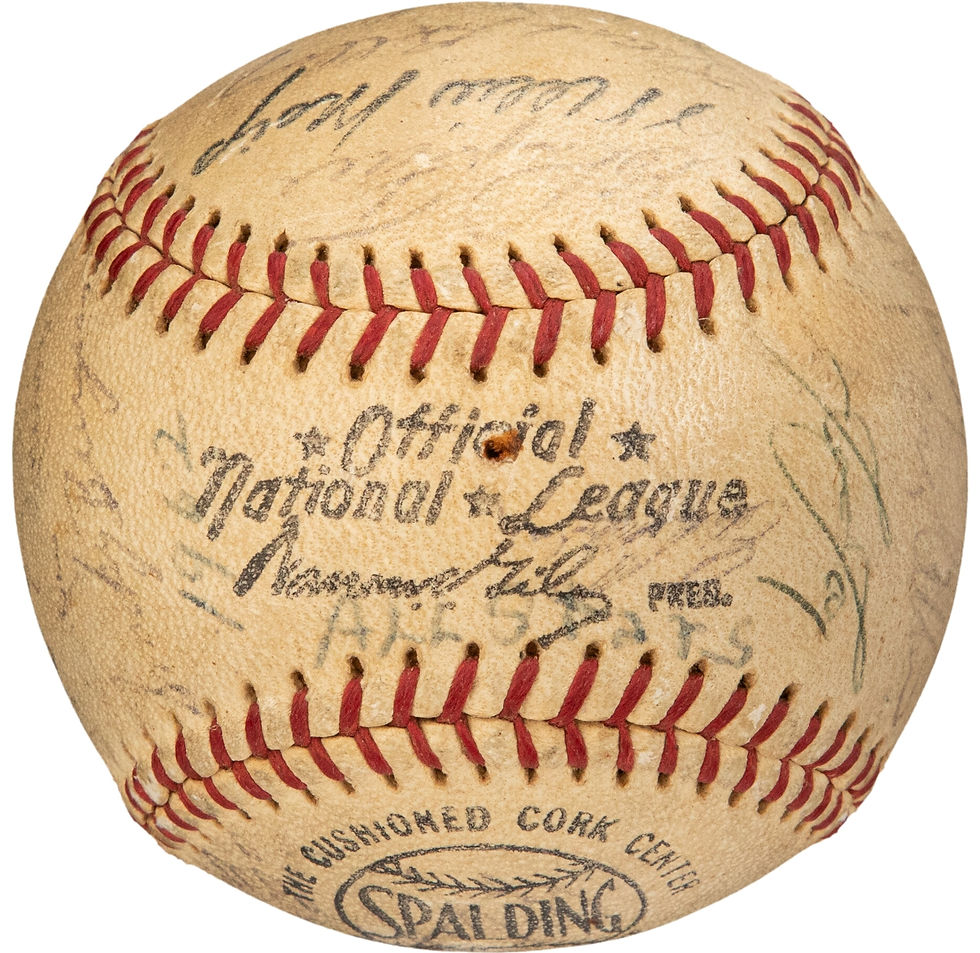 Thumbnail: 1961 NL All-Star Team Signed Baseball Clemente Aaron Mays Koufax & More Beckett