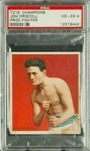 1910 T218 Mecca Champions Boxer Jem Driscoll PSA 4