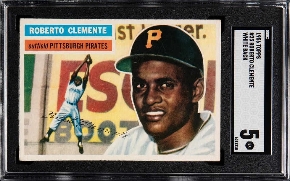 Thumbnail: 1956 Topps 33 Roberto Clemente SGC 5