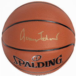 Jerry West Signed Spalding Basketball JSA COA