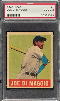 1948 Leaf 1 Joe DiMaggio PSA 2