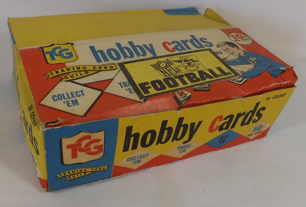 Thumbnail: 1960 Topps Football Cello Box Display