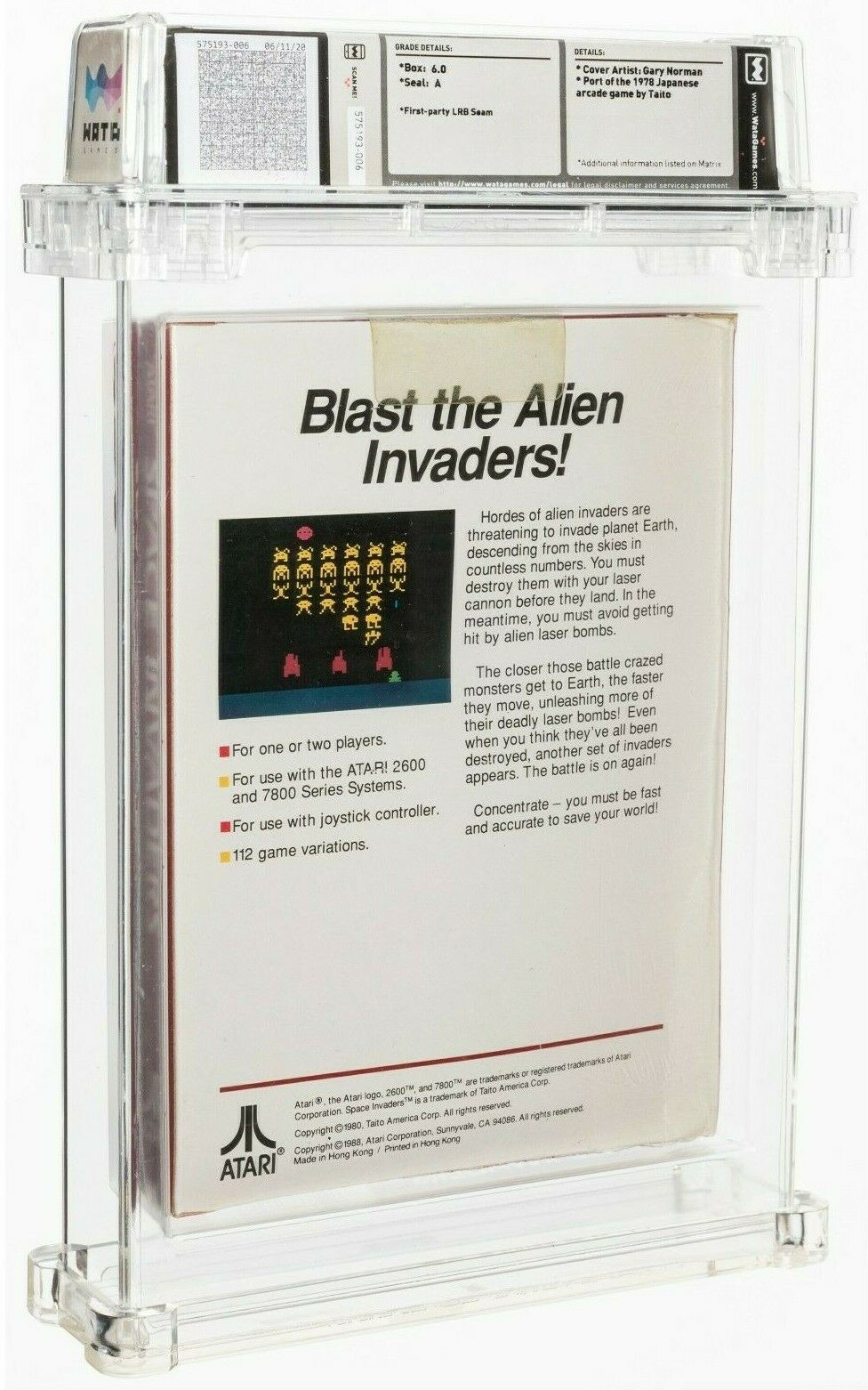 Thumbnail: Space Invaders Atari 2600 Sealed A WATA 6.0