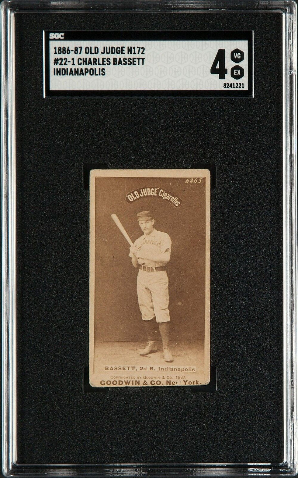 Thumbnail: 1887 Old Judge Charles Bassett SGC 4