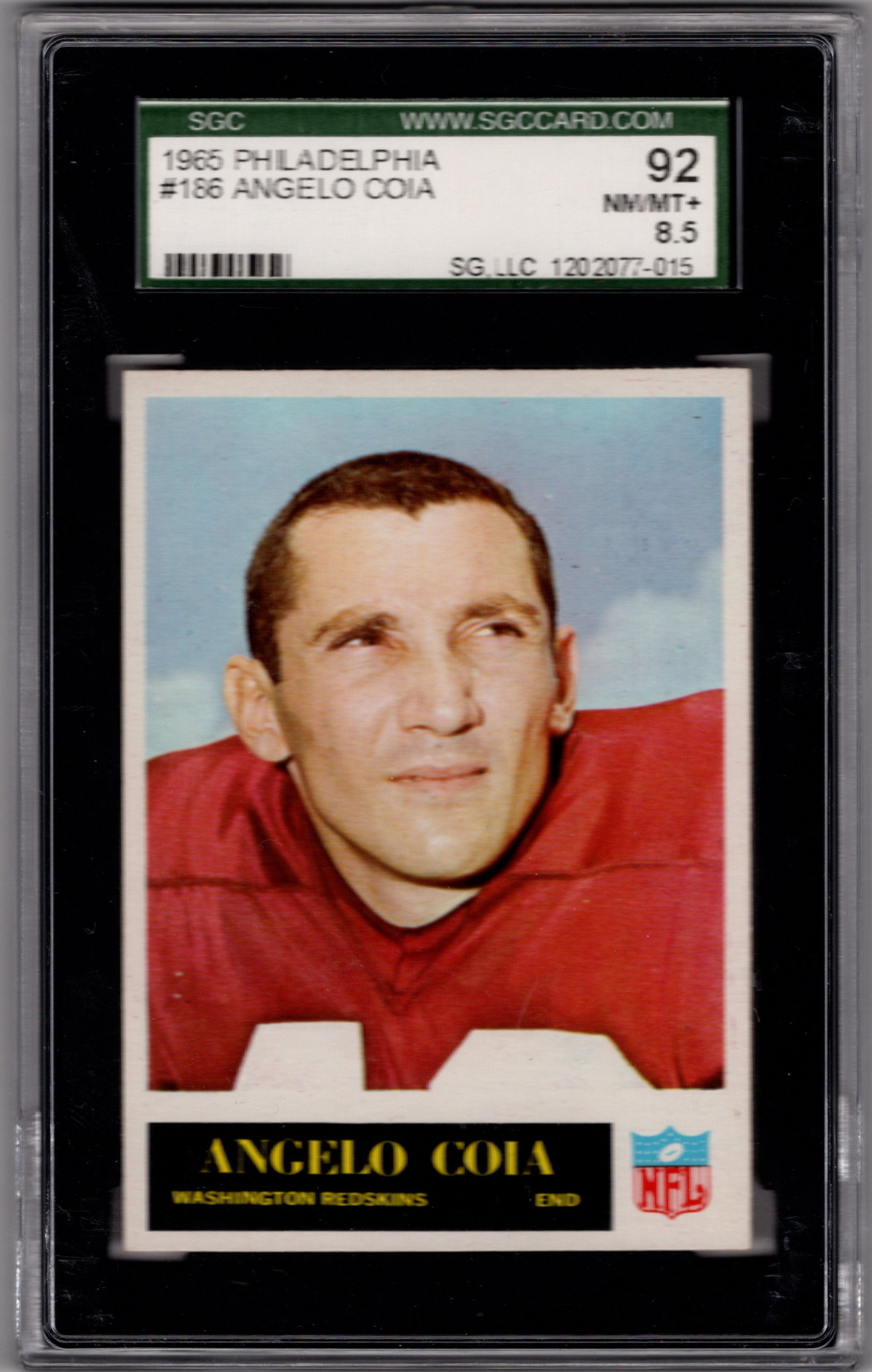 1965 Philadelphia 186 Angelo Coia SGC 8.5