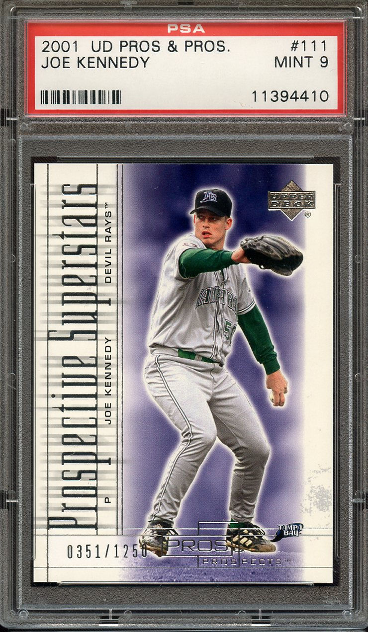 2001 UD Pros & Prospects 111 Joe Kennedy PSA 9