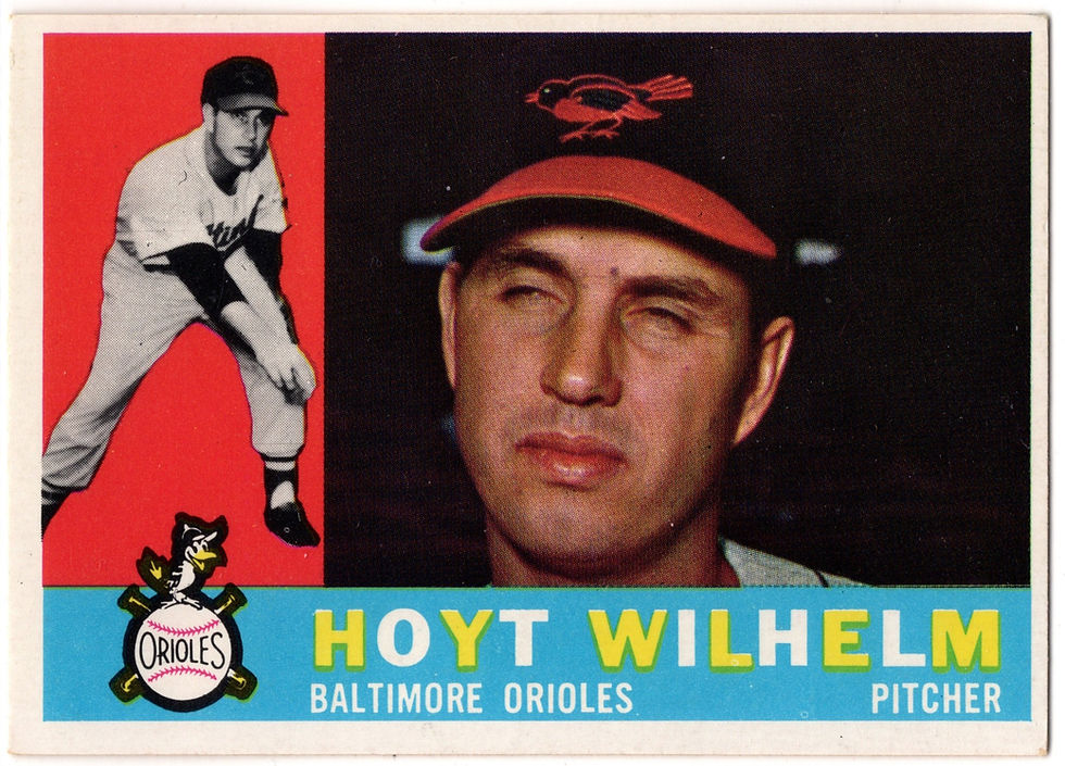 1960 Topps 395 Hoyt Wilhelm