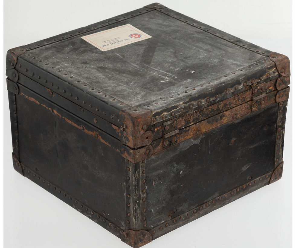 Thumbnail: Vintage Game Used Cubs Travel Storage