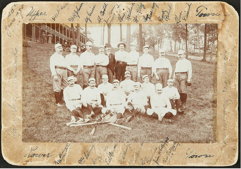 C. 1890's Spring Park, MN. Baseball Team Cabinet