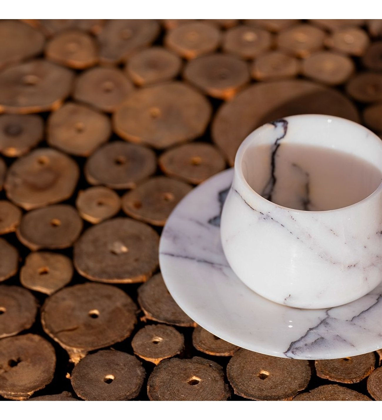 Leylak Mermeri fincan ve tavağı