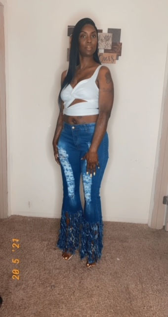 Pretty girl wrap top