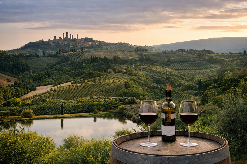 San Gimignano perfect setting for a wine tasting