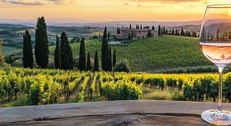 Tuscany wine views