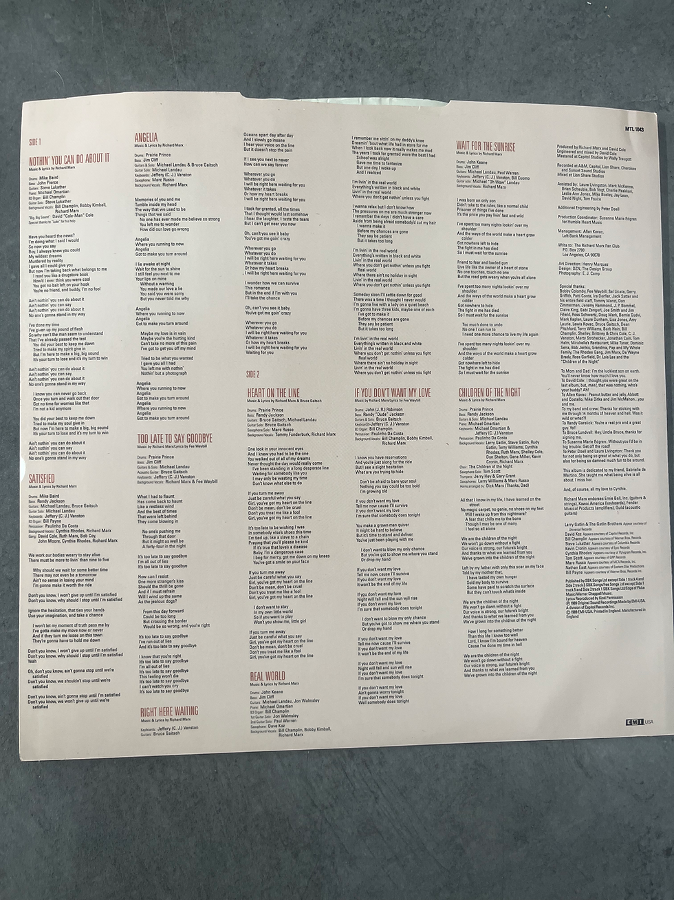 Thumbnail: Richard Marx lp