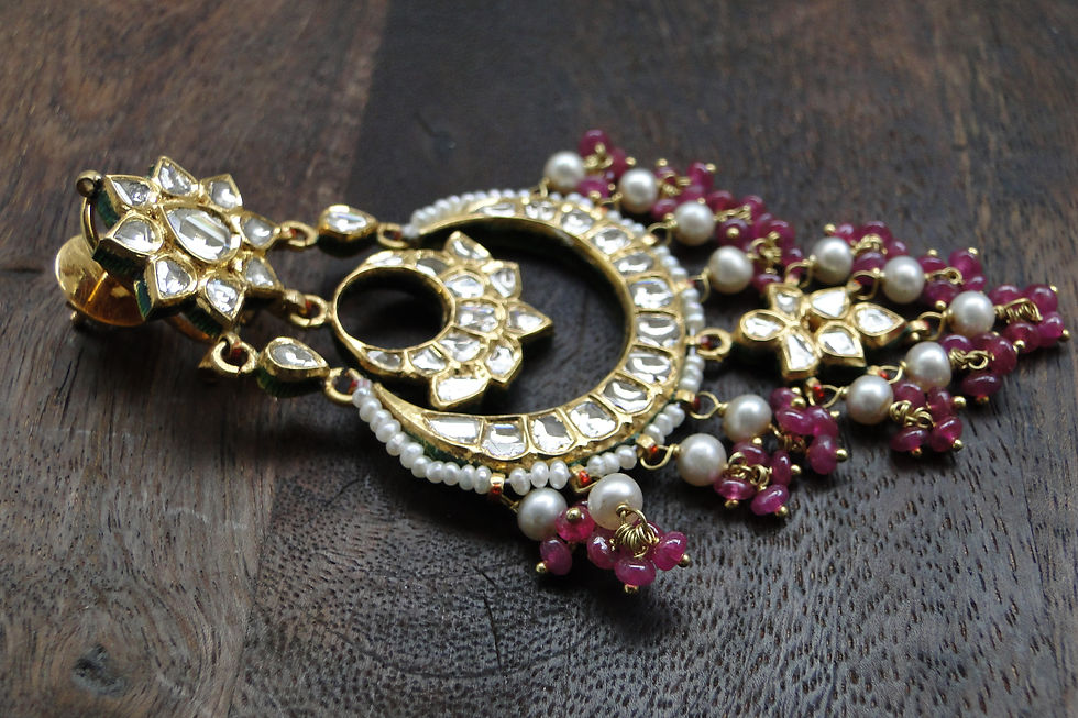 Miniatura: Kundan Meenakari Chandbali