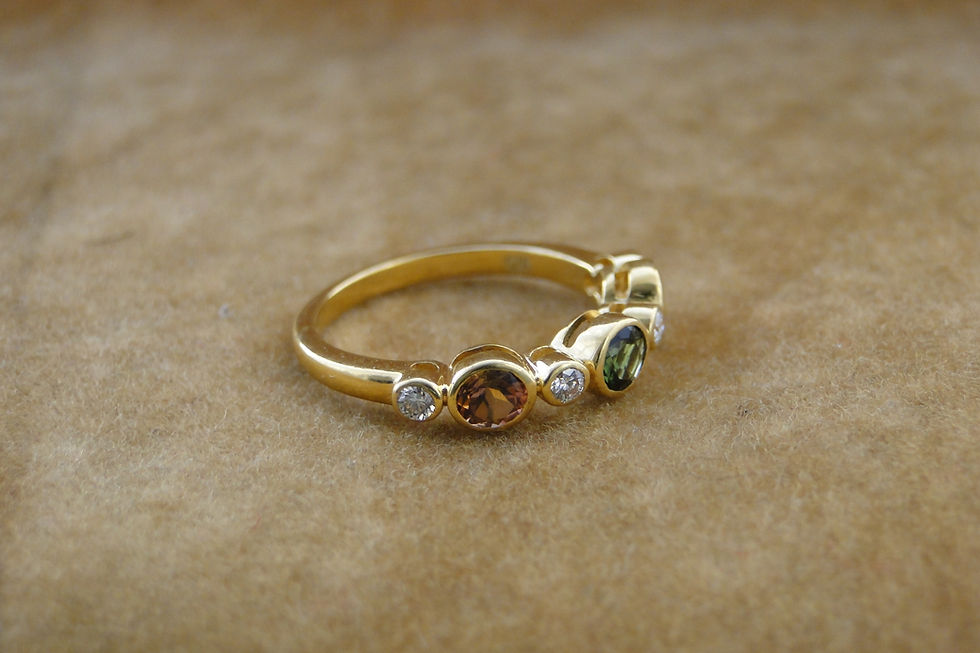 Thumbnail: The Trinity Diamonds and Tourmaline Ring