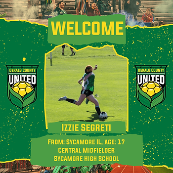 Midfield Maestro Izzie Segreti Signs for DKCU in 2025!