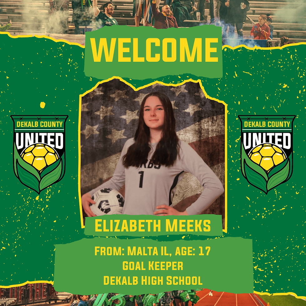DKCU Signs Goalkeeper Elizabeth Meeks for 2025!