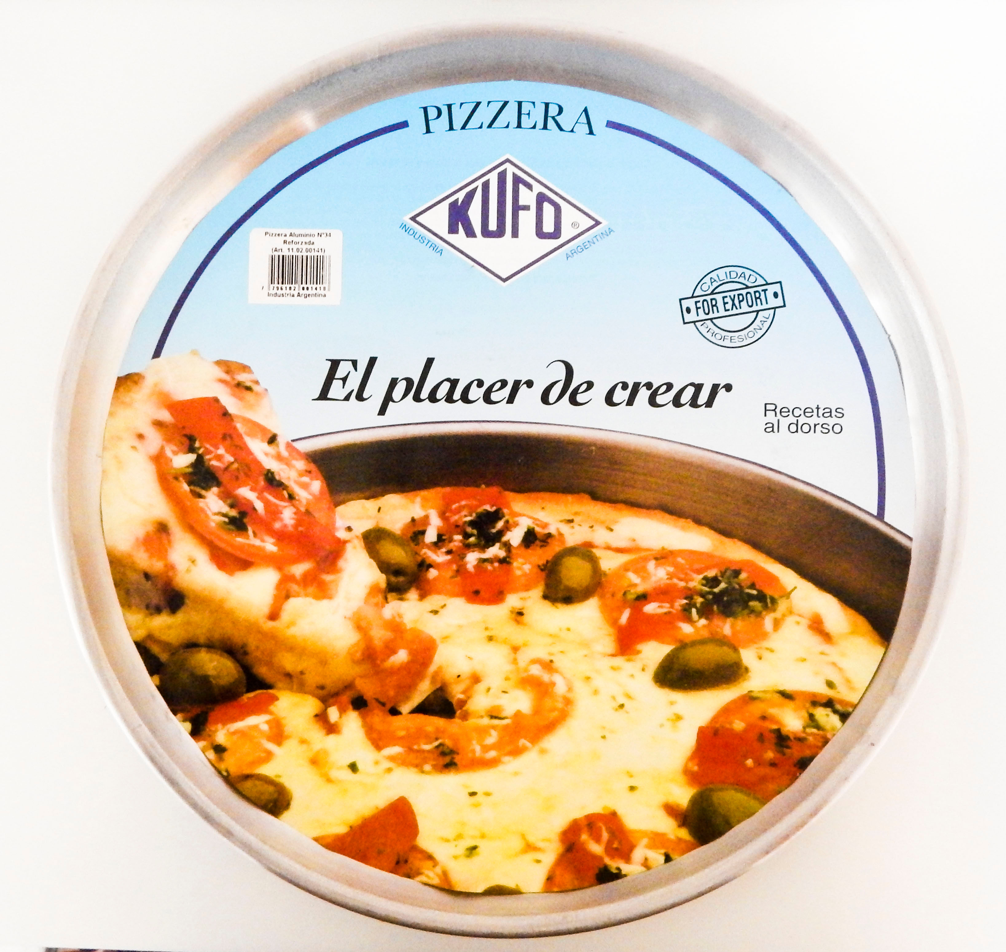 PIZZERA ACERO ALUMINIZADA
