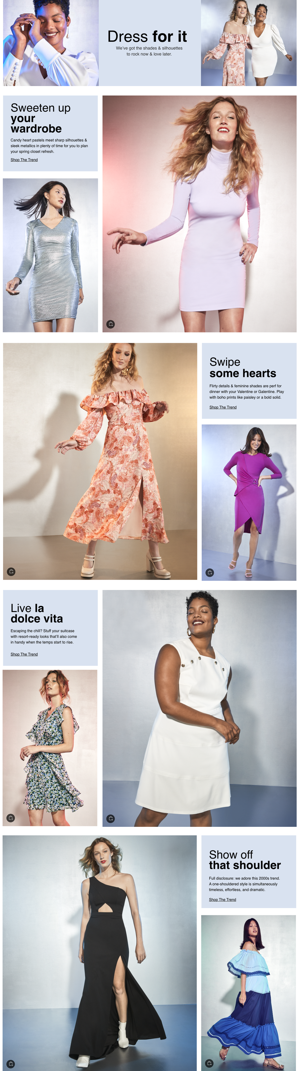 Winter to Spring Dress Sitelet