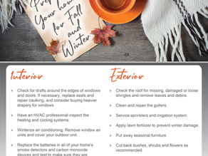 Prepare Your Home for Fall and Winter