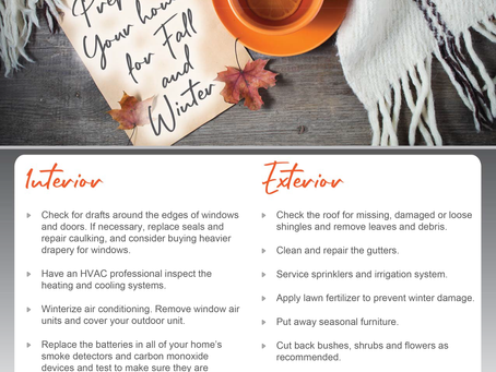 Prepare Your Home for Fall and Winter