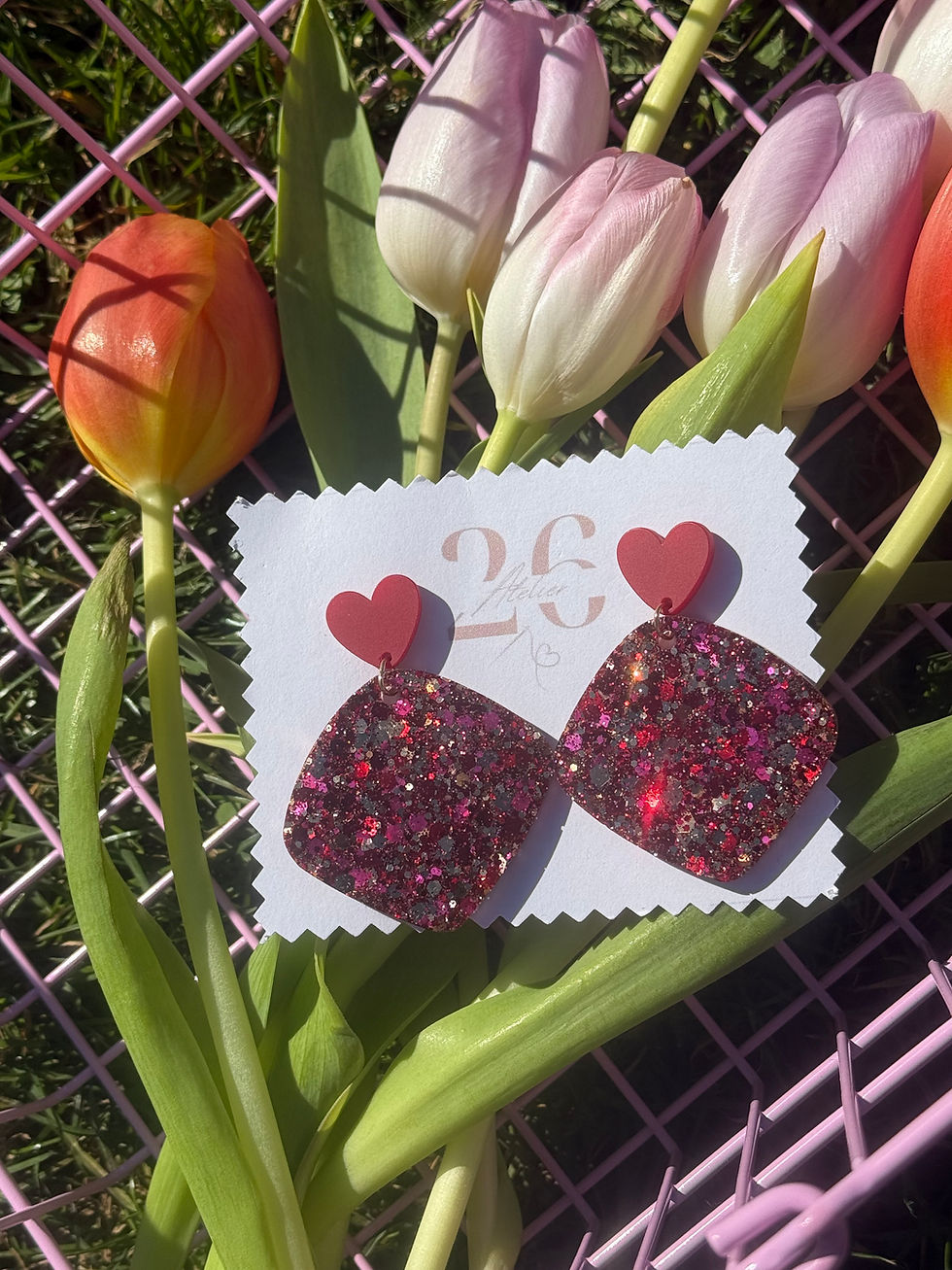 Miniature : Boucles d'oreilles -" Spring 26"