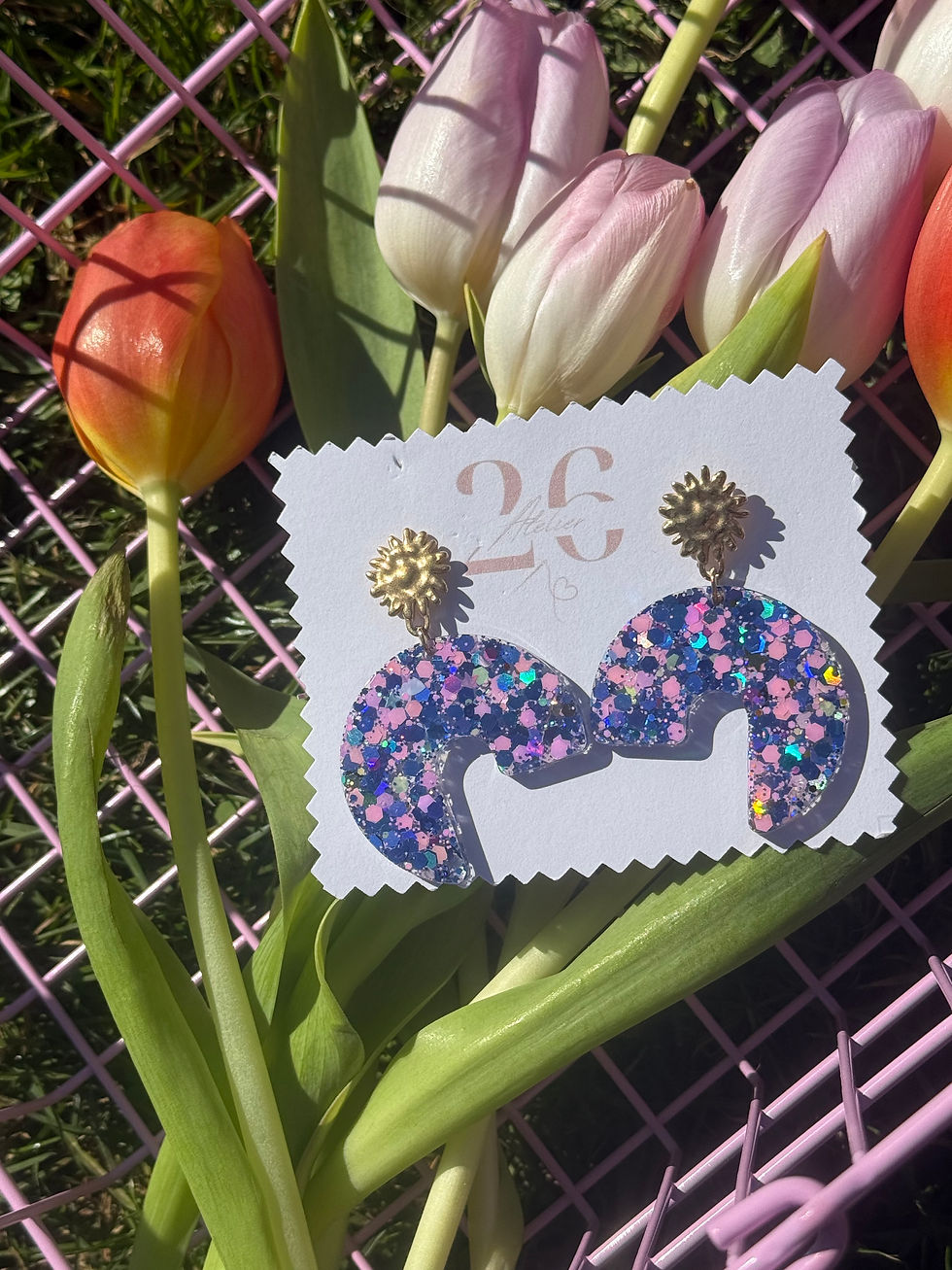 Miniature : Boucles d'oreilles -" Spring 26"