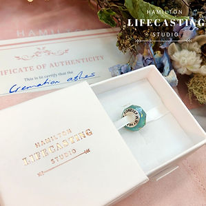 inclusion keepsake jewellry Hamilton Lifecasting Studio